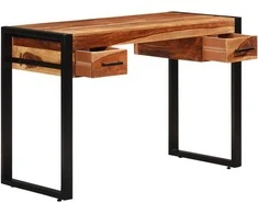 Rašomasis stalas su 2 stal., 110x50x77cm, raus. dalb. med. mas.