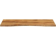 Rašomojo stalo stalviršis su linkiu, 140x60x2,5 cm, mango