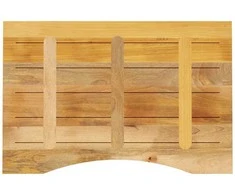 Rašomojo stalo stalviršis su linkiu, 90x50x2,5cm, mango masyvas