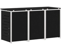 Atliekų dėžės saugojimas for 3 Bins 240L Nerūdijantis plienas