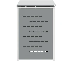 Atliekų dėžės saugojimas for 2 Bins 240L Nerūdijantis plienas