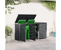 Atliekų dėžės saugojimas for 3 Bins 240L Nerūdijantis plienas