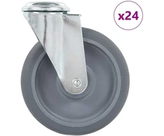 Ratukai, 24vnt., 125mm, pasukami, varžtu tvirtinami