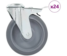 Ratukai, 24vnt., 125mm, pasukami, varžtu tvirtinami