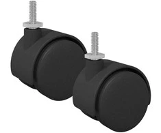 Ratukas 2 pcs Juodas ir sidabrinis 40,1 x 40,1 x 37,8 mm