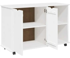 Ratuotas kabinetas Balta 100 x 39 x 65,5 cm Kietas pušies medis