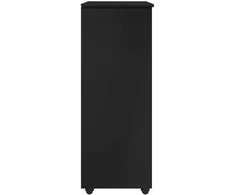 Ratuotas kabinetas 53 x 39 x 103 cm Kietas pušies medis Juoda