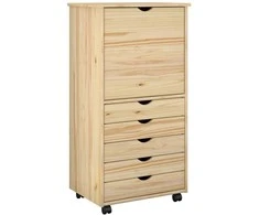 Ratuotas kabinetas Ruda 53 x 39 x 103 cm Kietas pušies medis
