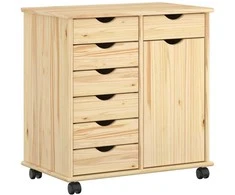 Ratuotas kabinetas Ruda 63,5 x 39 x 65,5 cm Kietas pušies medis