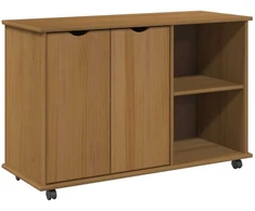 Ratuotas kabinetas su ratu Medus ruda 100 x 39 x 65,5 cm