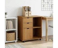 Ratuotas kabinetas su ratu Medus ruda 63,5 x 39 x 65,5 cm
