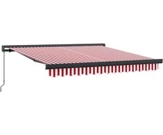 Ištraukiama markizė Raudona ir balta 350 x 250 cm