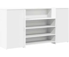 Registratūros stalas, baltas, 200x50x103,5 cm, inžinerinė mediena