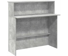 Registratūra, betono pilkas, 100x50x103,5 cm, apdirbta mediena