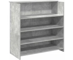 Registratūra, betono pilkas, 100x50x103,5 cm, apdirbta mediena