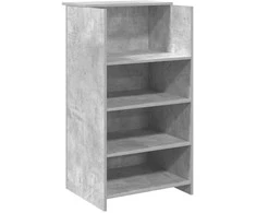 Registratūra, betono pilkas, 55x50x103,5 cm, apdirbta mediena