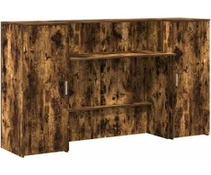 Registratūra, dūminio ąžuolo, 180x50x103,5 cm, apdirbta mediena