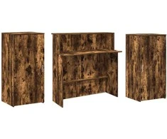 Registratūra, dūminio ąžuolo, 200x50x103,5 cm, apdirbta mediena