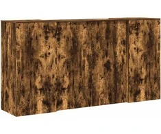 Registratūra, dūminio ąžuolo, 200x50x103,5 cm, apdirbta mediena