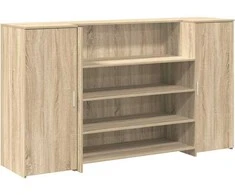 Registratūra, sonoma ąžuolo, 180x50x103,5 cm, apdirbta mediena