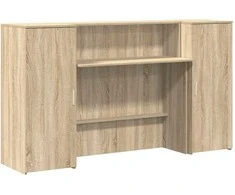 Registratūra, sonoma ąžuolo, 180x50x103,5 cm, apdirbta mediena