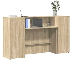 Registratūra, sonoma ąžuolo, 180x50x103,5 cm, apdirbta mediena