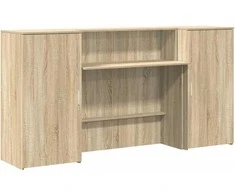 Registratūra, sonoma ąžuolo, 200x50x103,5 cm, apdirbta mediena