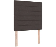 Reguliuojama lova su čiužiniu Tamsiai rudas 90 x 200 cm Audinys