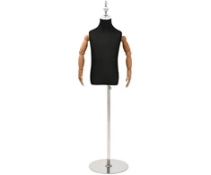 Reguliuojamas 120-150 cm manekenas su baze Uniseksas PP Juoda