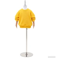 Reguliuojamas 120-150 cm manekenas su baze Uniseksas PP Balta