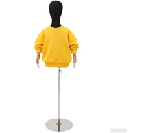 Reguliuojamas 120-150 cm manekenas su baze Uniseksas PP Juoda