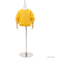 Reguliuojamas 120-157 cm manekenas su baze Uniseksas PP Balta