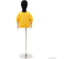 Reguliuojamas 120-157 cm manekenas su baze Uniseksas PP Juoda
