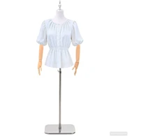 Reguliuojamas manekenas 165-213 cm su baze Moteris PP Balta