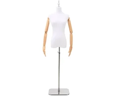 Reguliuojamas manekenas 165-213 cm su baze Moteris PP Balta