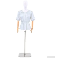 Reguliuojamas manekenas 165-213 cm su baze Moteris PP Balta
