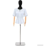 Reguliuojamas manekenas 165-213 cm su baze Moteris PP Juoda