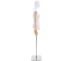 Reguliuojamas manekenas 165-213 cm su baze Moteris PP Balta