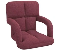 Reguliuojamas grindų fotelis Vyno raudona 58 x 62 x 58 cm