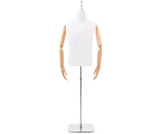 Reguliuojamas manekenas 170-218 cm su baze Vyras PP Balta