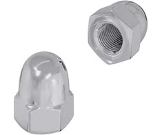 Riešutas 2 vnt. Sidabrinė M6 x 10 mm Geležis