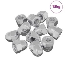 Riešutas 9574 vnt. Sidabrinė M6 x 10 mm Geležis