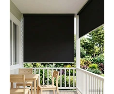 Ritininė užuolaida UV apsaugai Juoda 160 x 230 cm Poliesteris