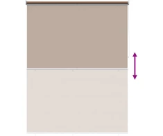 Lauko ritininė žaliuzė UV apsaugai Taupe 100 x 230 cm (P x A)
