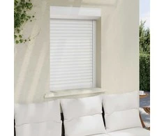 Ritinys uždangalas Baltas 70 x 100 cm Aliuminis ir poliuretanas