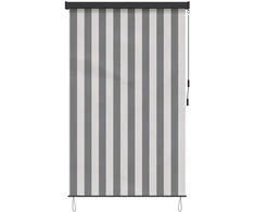 Roletas Antracito ir baltos 100 x 250 cm Audinys ir aliuminis
