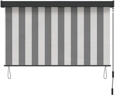 Roletas Antracito ir baltos 60 x 250 cm Audinys ir aliuminis