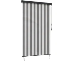 Roletas Antracito ir baltos 60 x 250 cm Audinys ir aliuminis