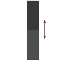 Roletas Blackout Juoda 40x210 cm Audinio plotis 35,7 cm