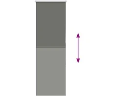 Roletas Blackout smėlio Pilka 50x150 cm Audinio plotis